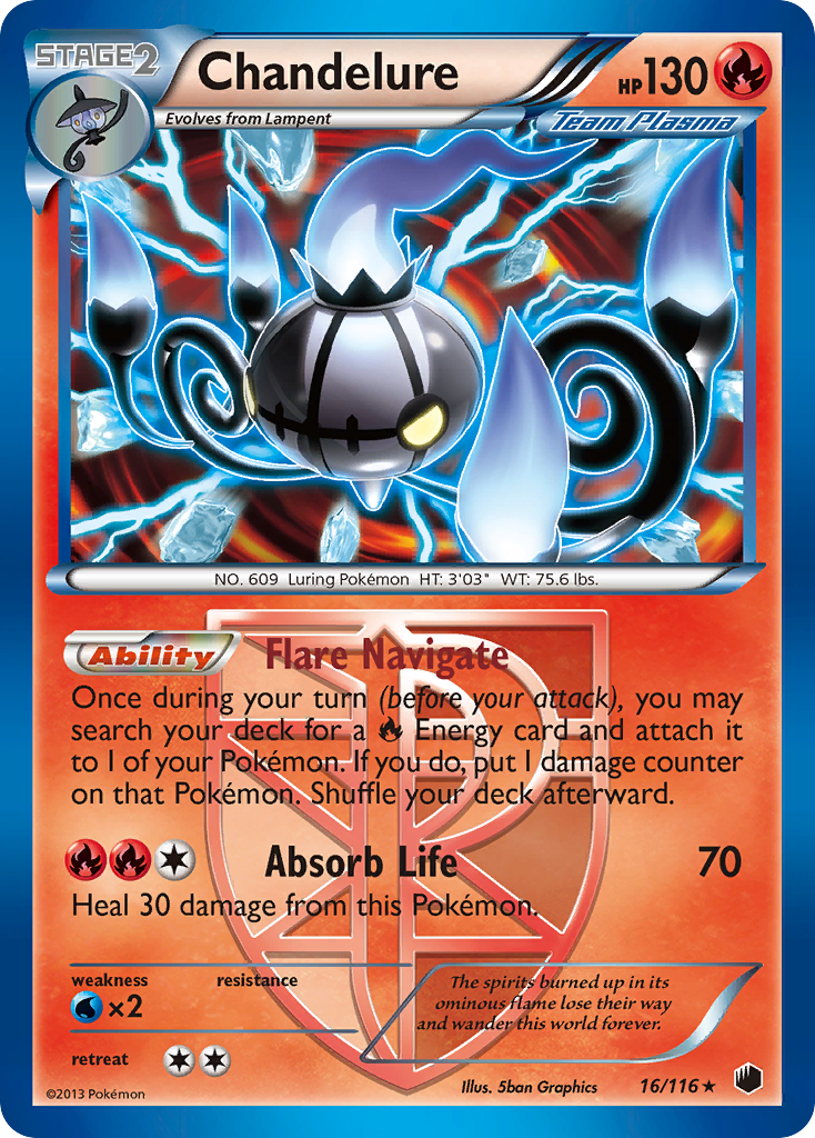 Chandelure - 016/116 - Plasma Freeze