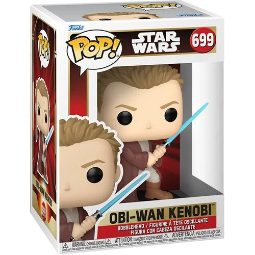 Star Wars: Episode I - The Phantom Menace Obi-Wan with Light Saber (Young) Funko Pop! Vinyl Figure #699