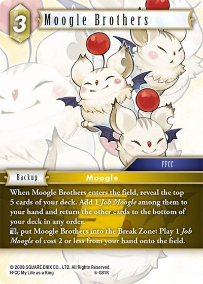 Moogle Brothers - 6-081R - Rare - Opus VI