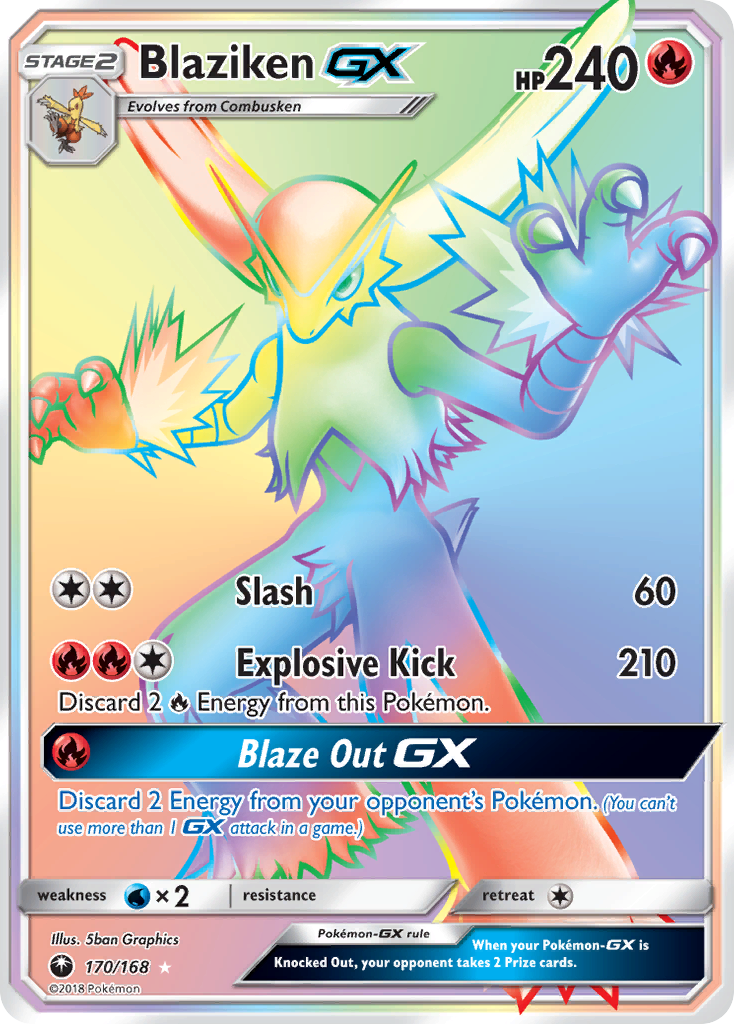 Blaziken-GX - 170/168 - Celestial Storm