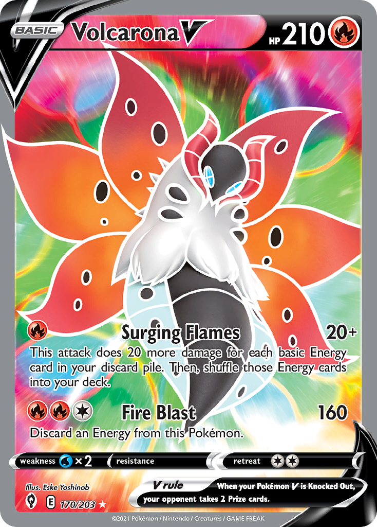 Volcarona V - 170/203 - Evolving Skies