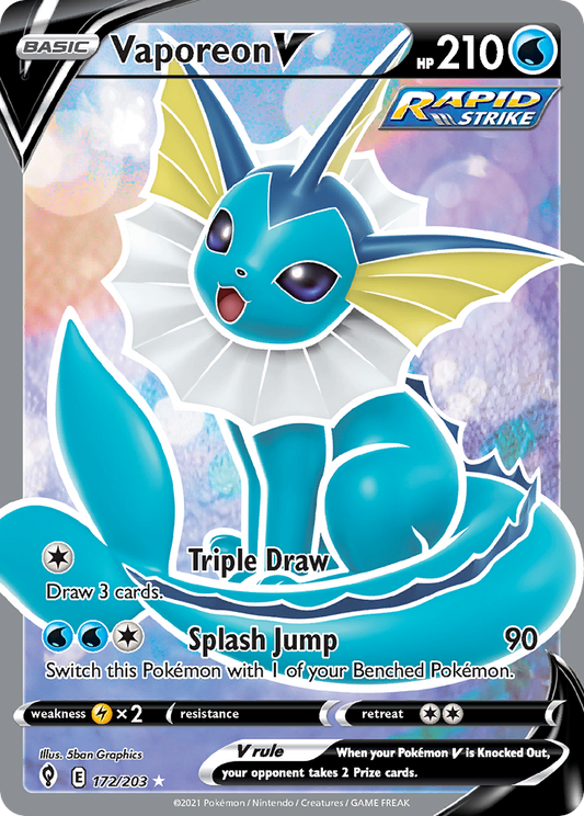 Vaporeon V - 172/203 - Evolving Skies