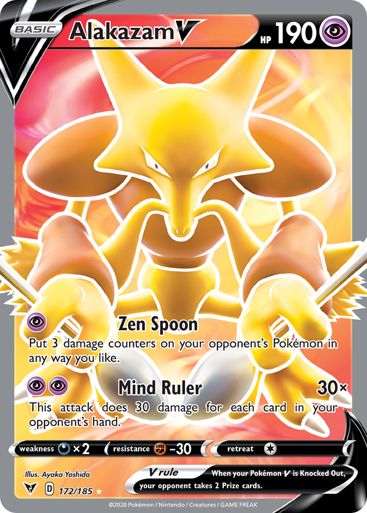 Alakazam V - 172/185 - Vivid Voltage