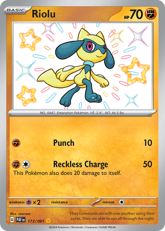 Riolu - 173/91 - Paldean Fates