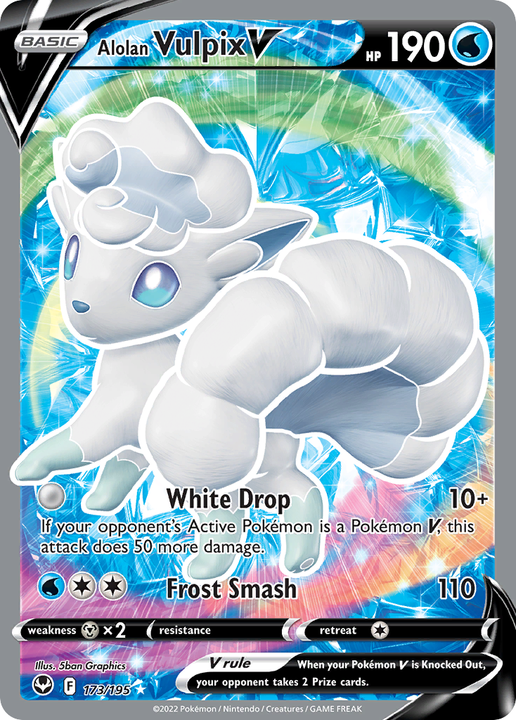 Alolan Vulpix V - 173/195 - Silver Tempest