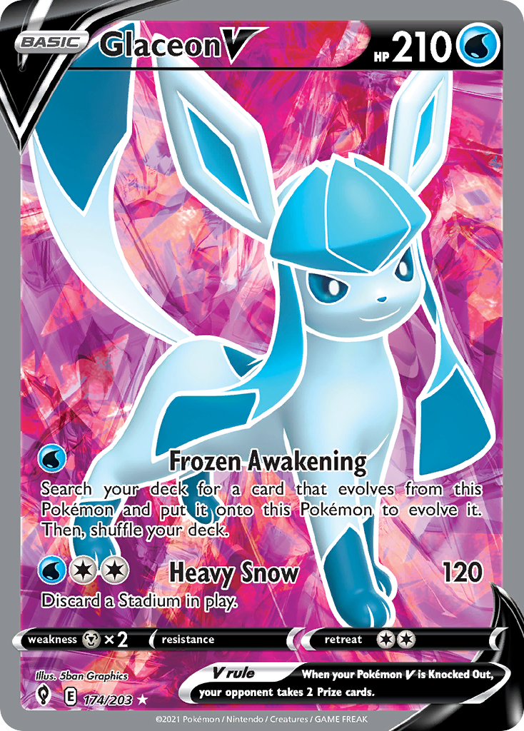 Glaceon V - 174/203 - Evolving Skies