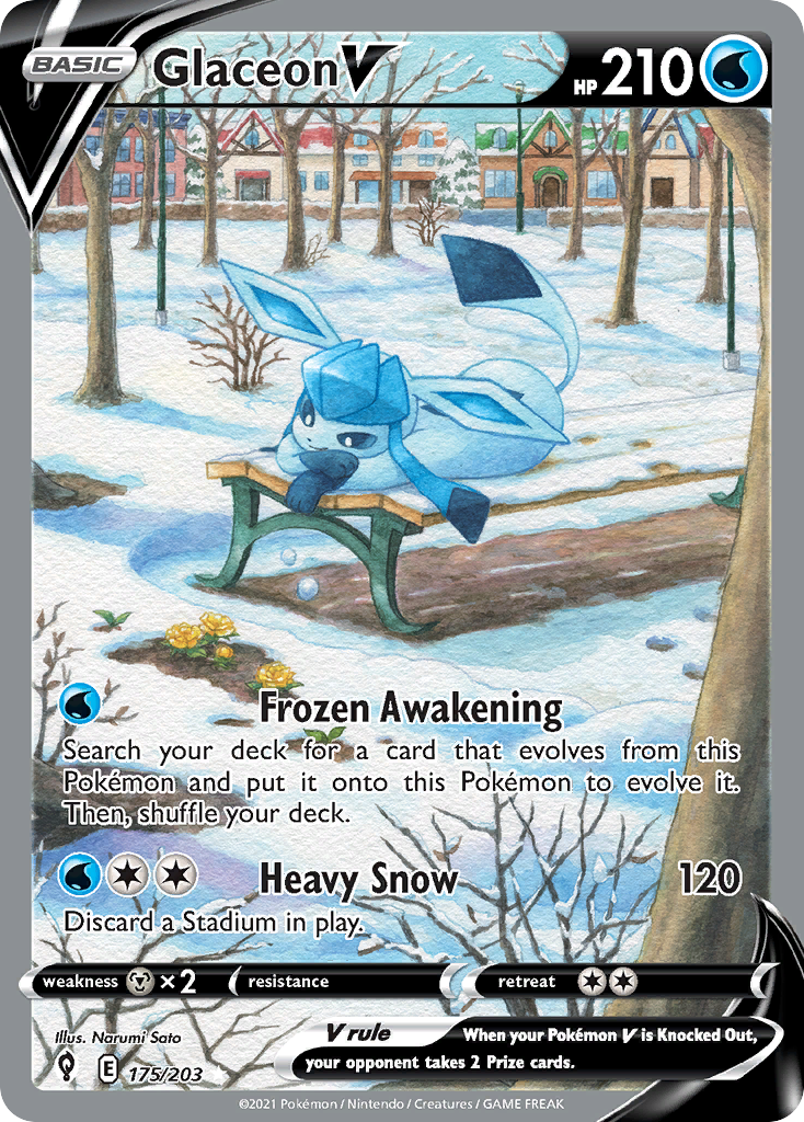 Glaceon V - 175/203 - Evolving Skies