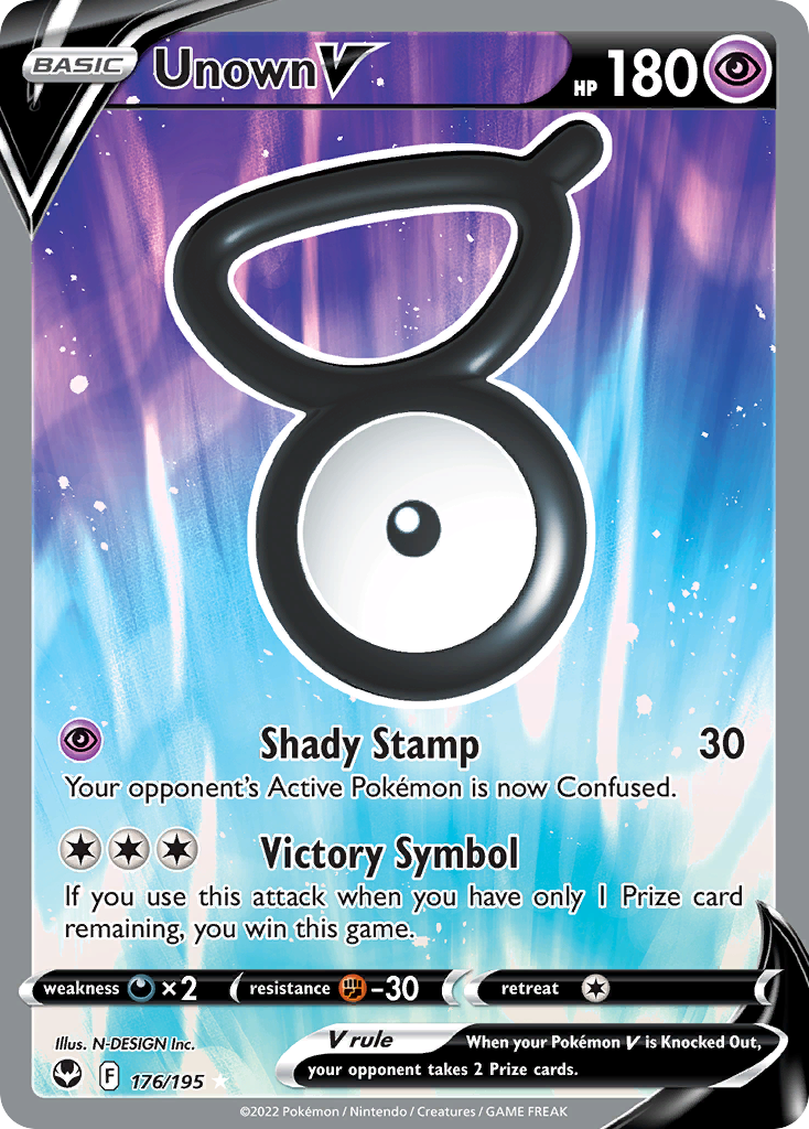 Unown V - 176/195 - Silver Tempest