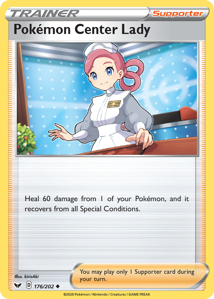 Pokémon Center Lady - 176/202 - Sword & Shield