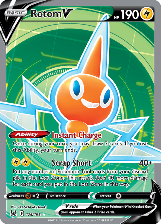 Rotom V - 176/196 - Lost Origin