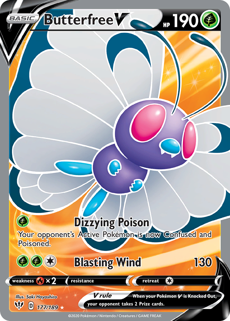 Butterfree V - 177/189 - Darkness Ablaze