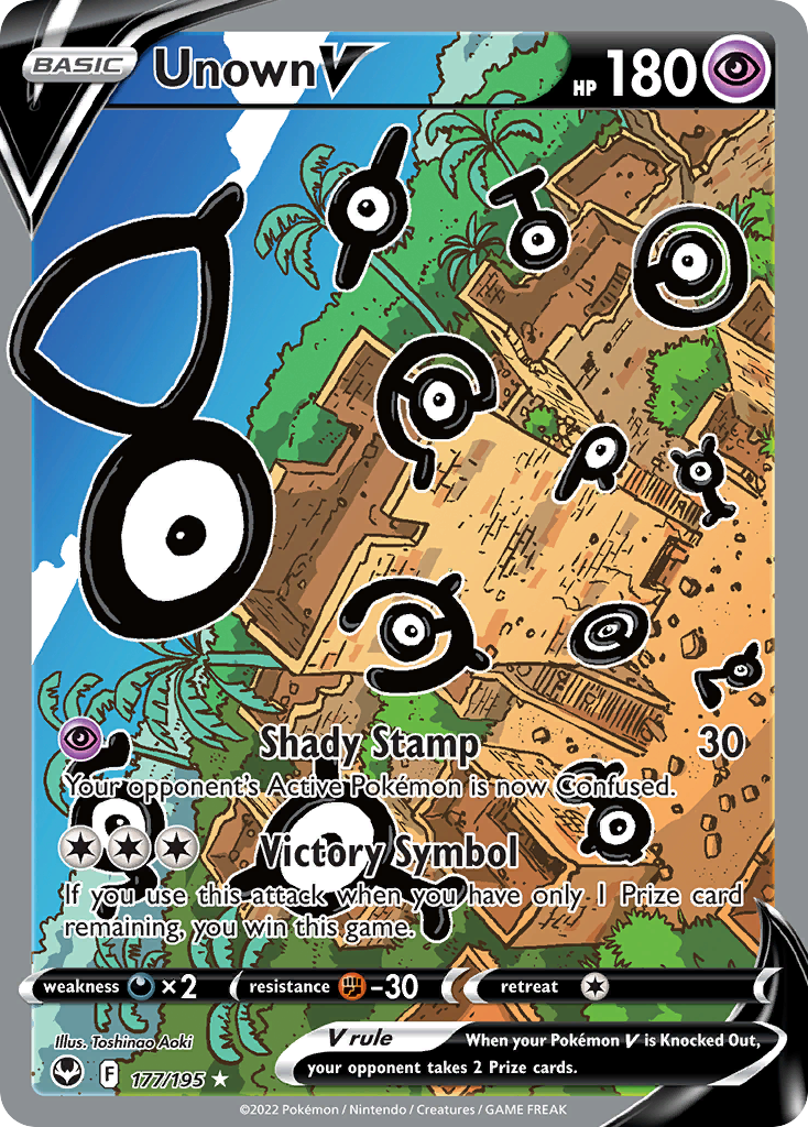 Unown V - 177/195 - Silver Tempest