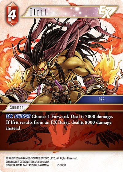 Ifrit EX - 7-005C - Common - Opus VII