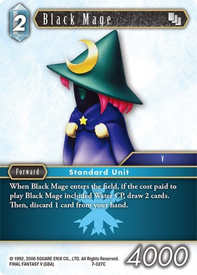 Black Mage - 7-027C - Common - Opus VII