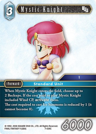 Mystic Knight - 7-039C - Common - Opus VII