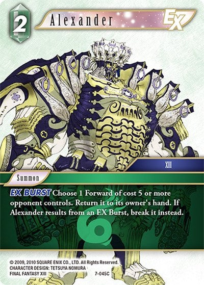Alexander EX - 7-045C - Common - Opus VII