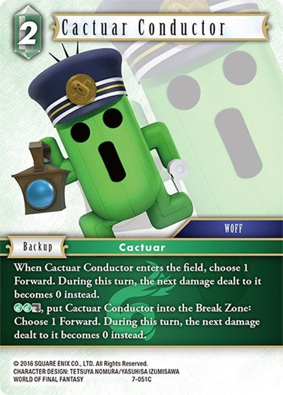 Cactuar Conductor - 7-051C - Common - Opus VII