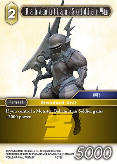 Bahamutian Soldier - 7-078C - Common - Opus VII