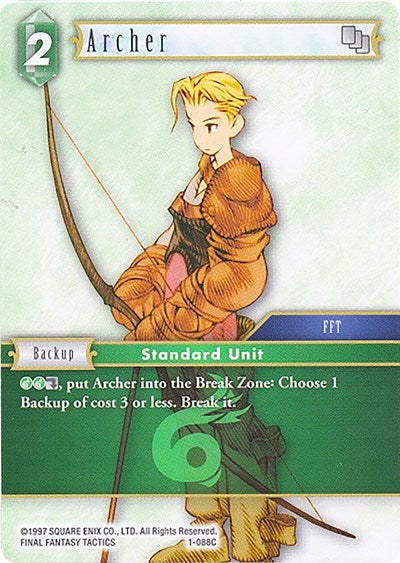 Archer (Male Unit) - 1-088C - Common - Deck Exclusive Cards
