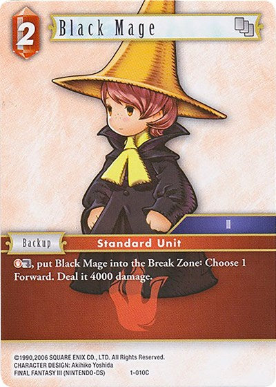 Black Mage (Arc) - 1-010C - Common - Deck Exclusive Cards
