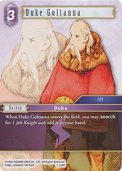 Duke Goltanna - 1-134R - Rare - Deck Exclusive Cards
