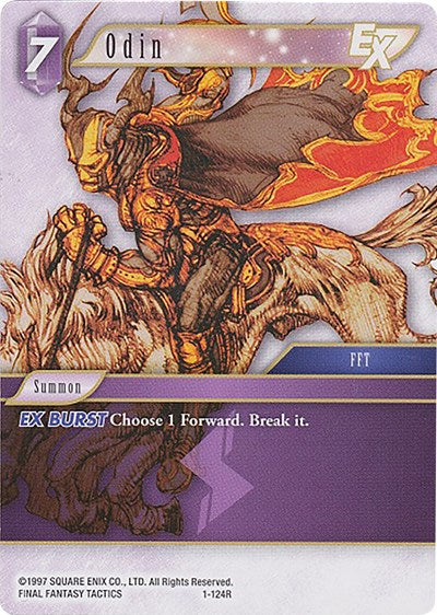 Odin EX - 1-124R - Rare - Deck Exclusive Cards