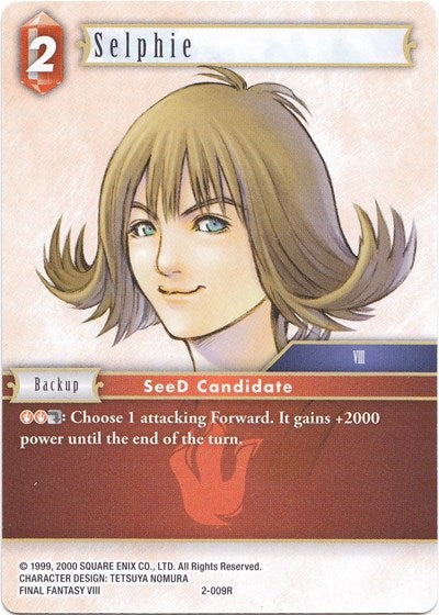 Selphie - 2-009R - Rare - Deck Exclusive Cards