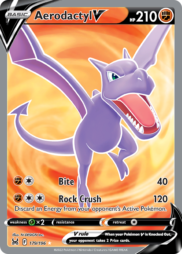 Aerodactyl V - 179/196 - Lost Origin