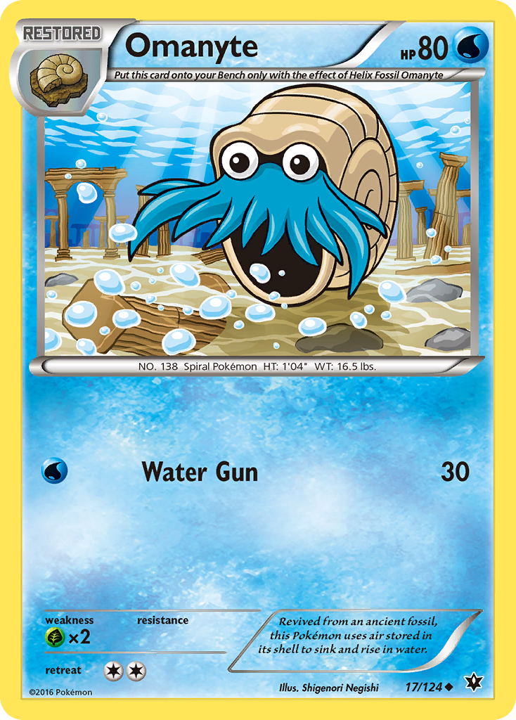 Omanyte - 017/124 - Fates Collide