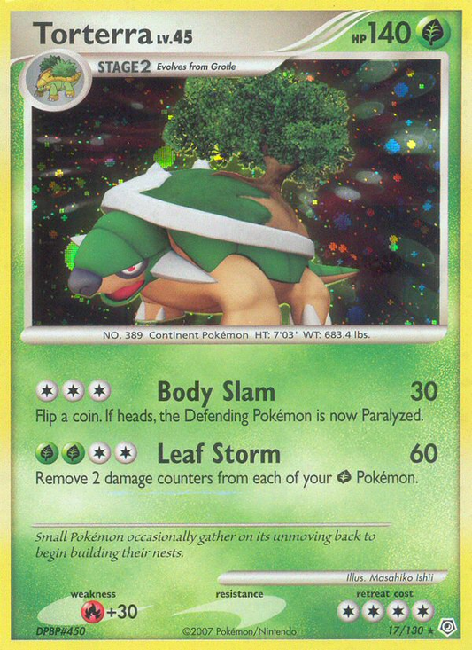 Torterra - 017/130 - Diamond & Pearl