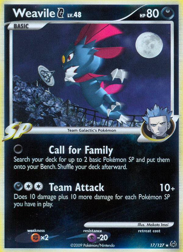 Weavile G - 017/127 - Platinum