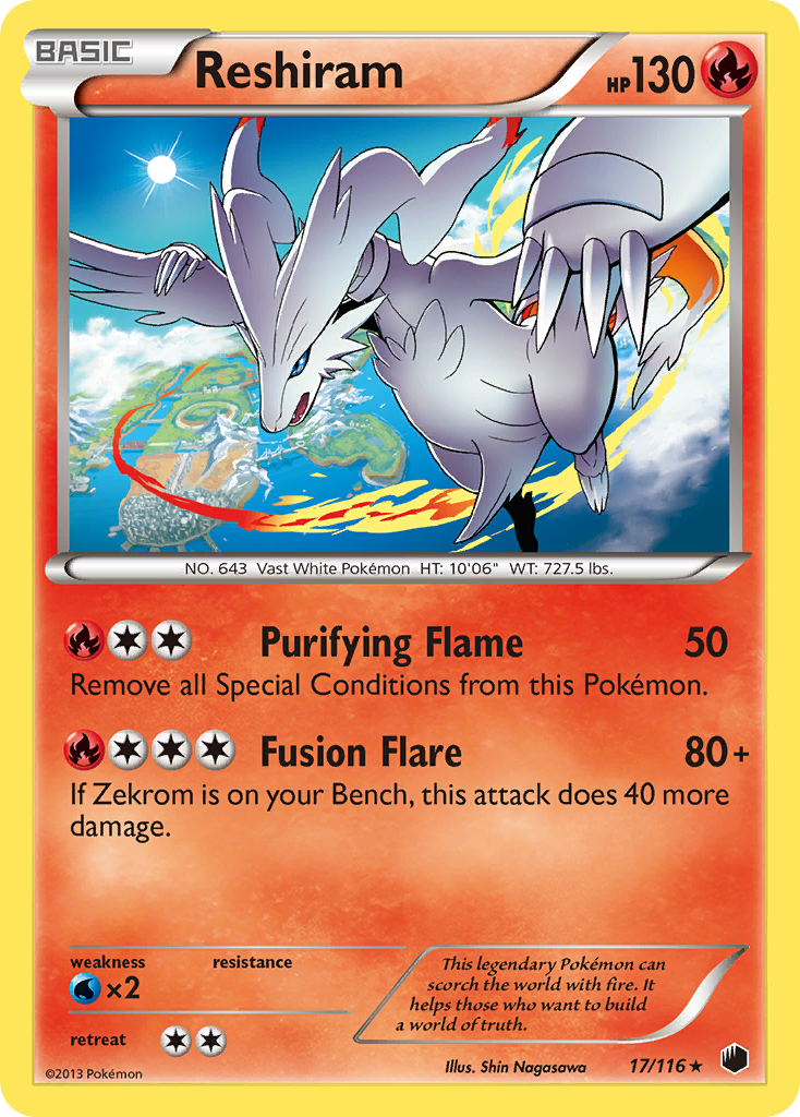 Reshiram - 017/116 - Plasma Freeze