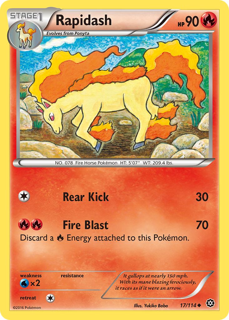 Rapidash - 017/114 - Steam Siege