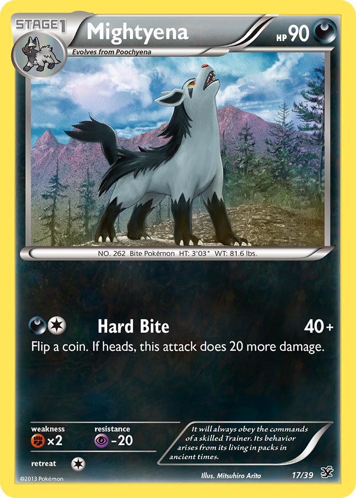 Mightyena - 17/39 - Kalos Starter Set