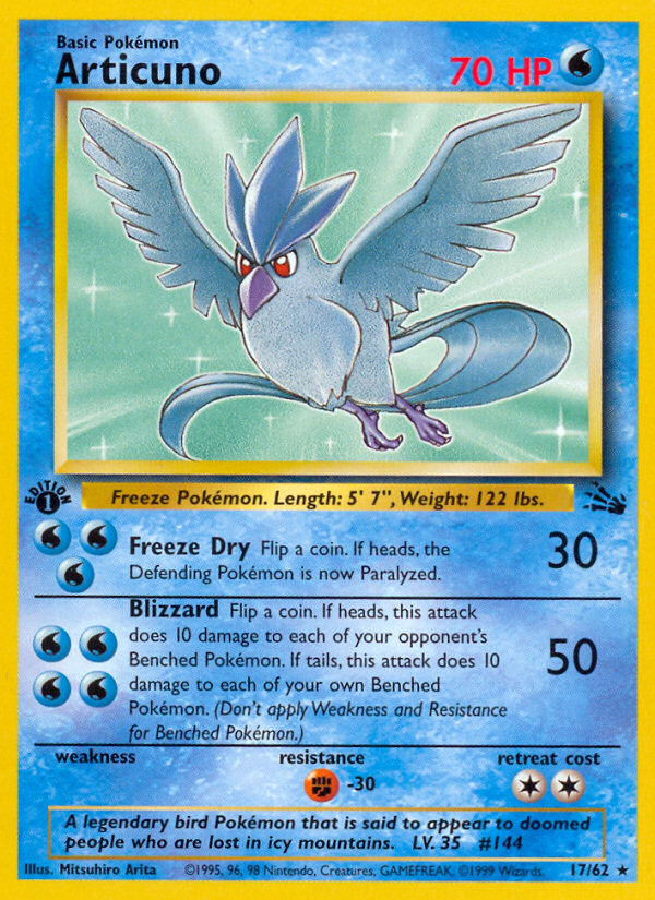 Articuno - 17/62 - Fossil