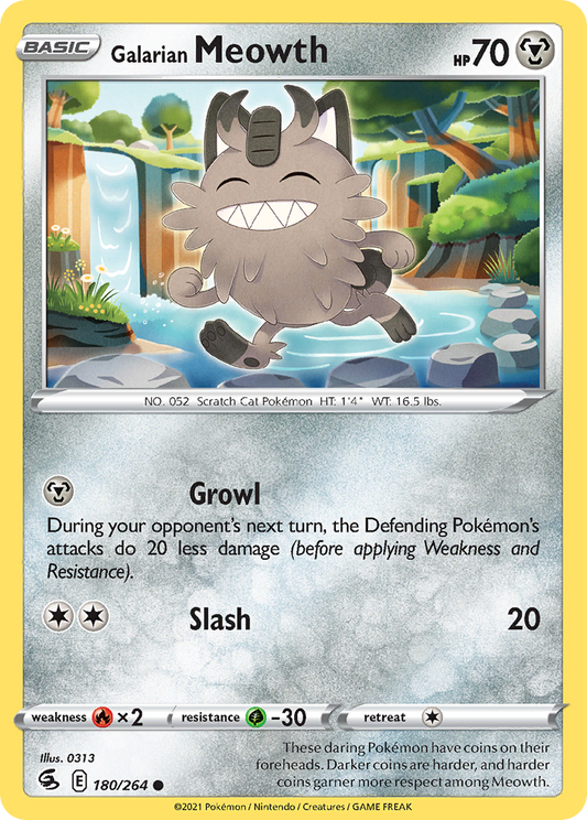 Galarian Meowth - 180/264 - Fusion Strike