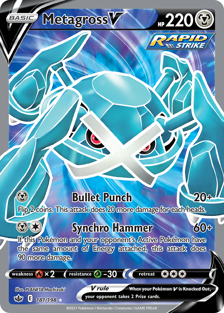 Metagross V - 181/198 - Chilling Reign