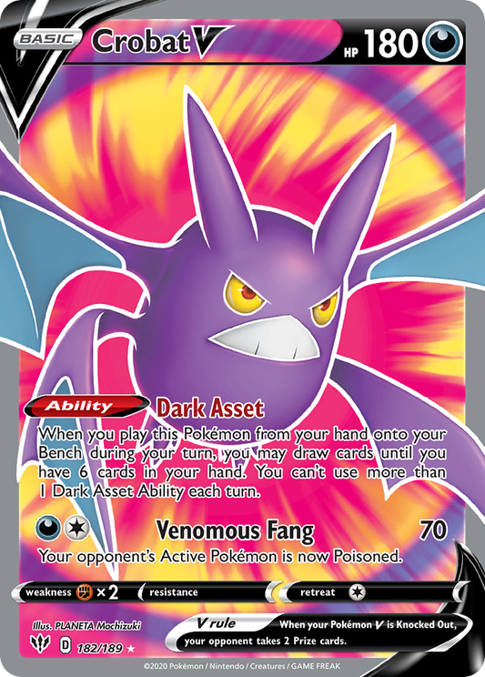 Crobat V - 182/189 - Darkness Ablaze