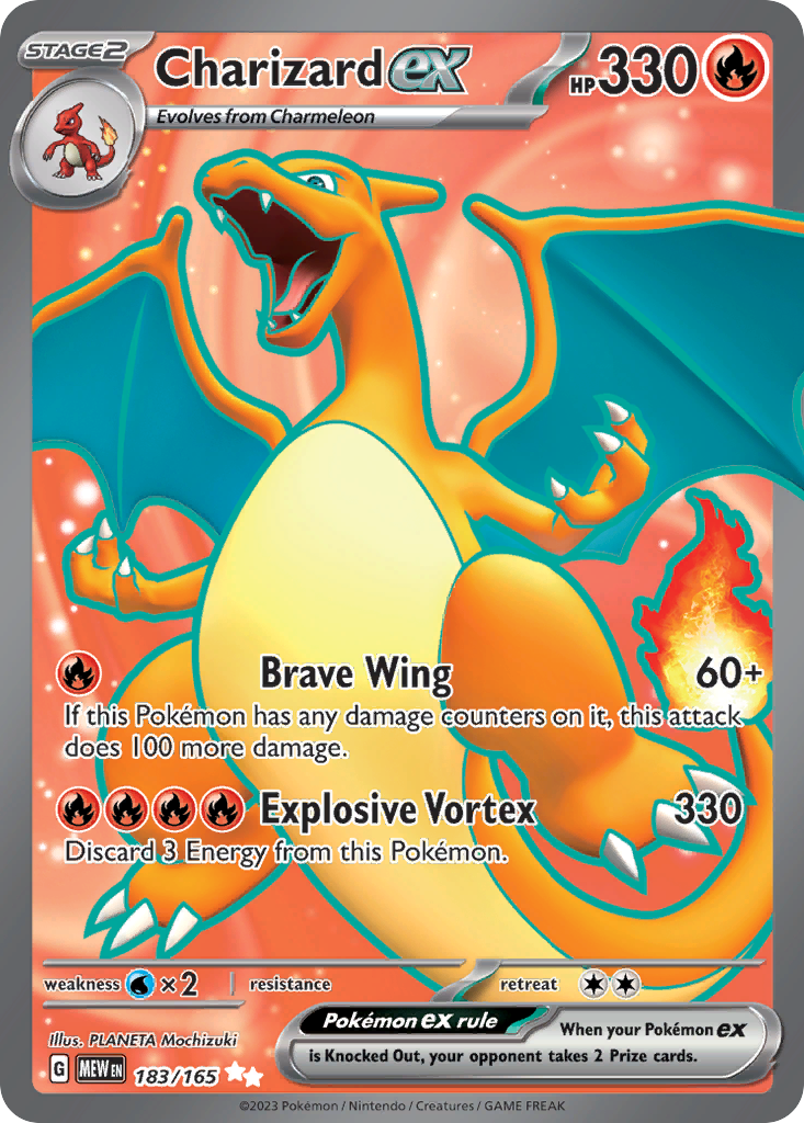 Charizard ex - 183/165 - 151