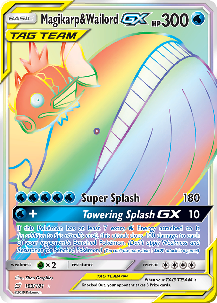 Magikarp & Wailord-GX - 183/181 - Team Up