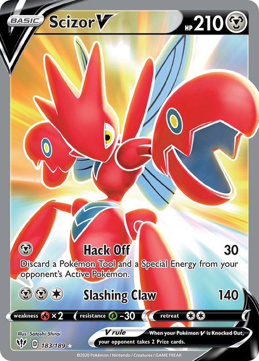 Scizor V - 183/189 - Darkness Ablaze