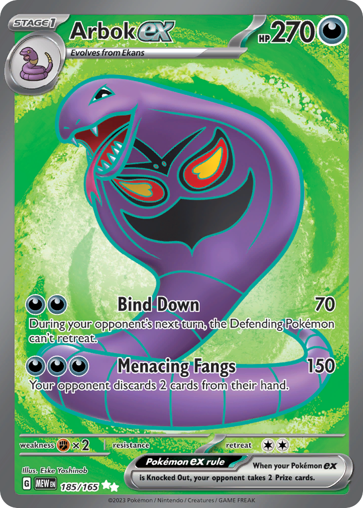 Arbok ex - 185/165 - 151