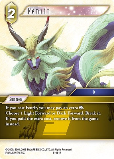 Fenrir - 8-081R - Rare - Opus VIII