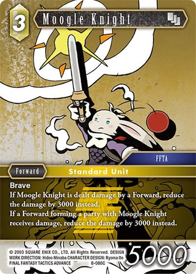 Moogle Knight - 8-086C - Common - Opus VIII