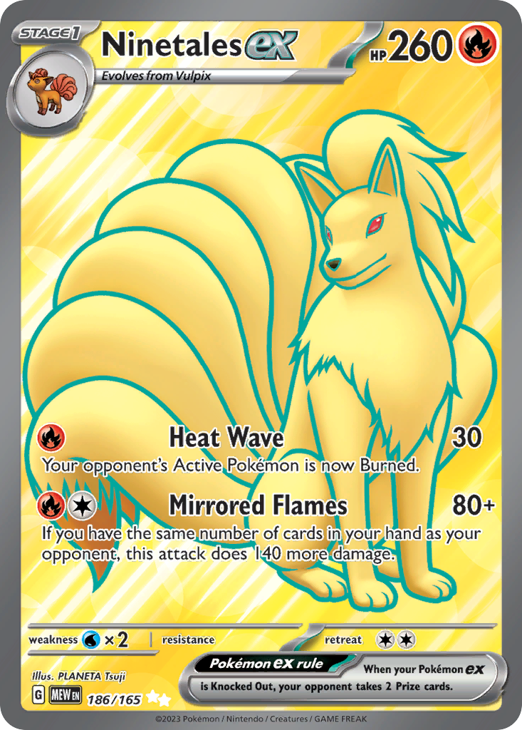 Ninetales ex - 186/165 - 151