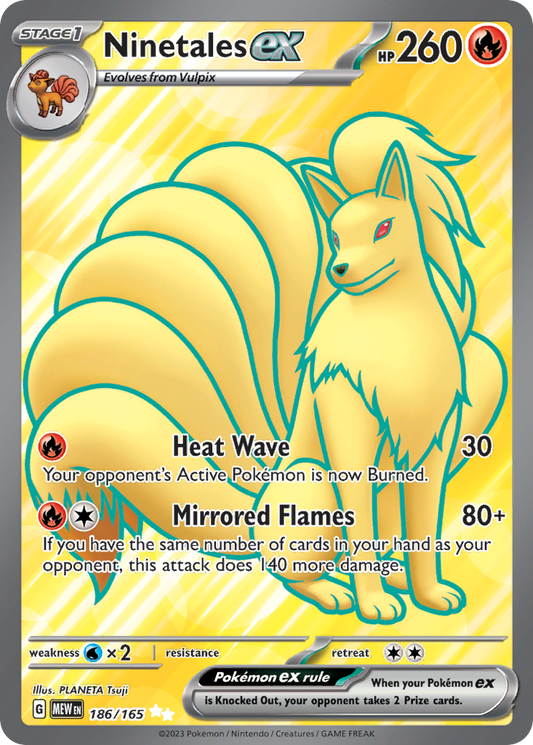 Ninetales ex - 186/165 - 151