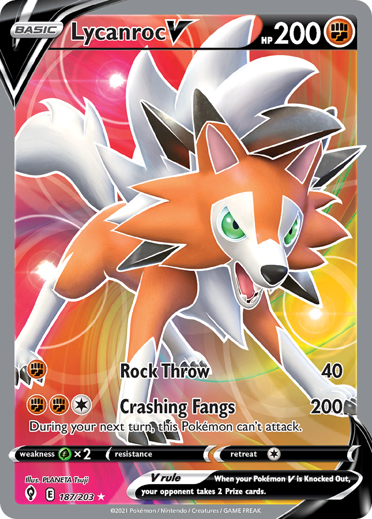 Lycanroc V - 187/203 - Evolving Skies