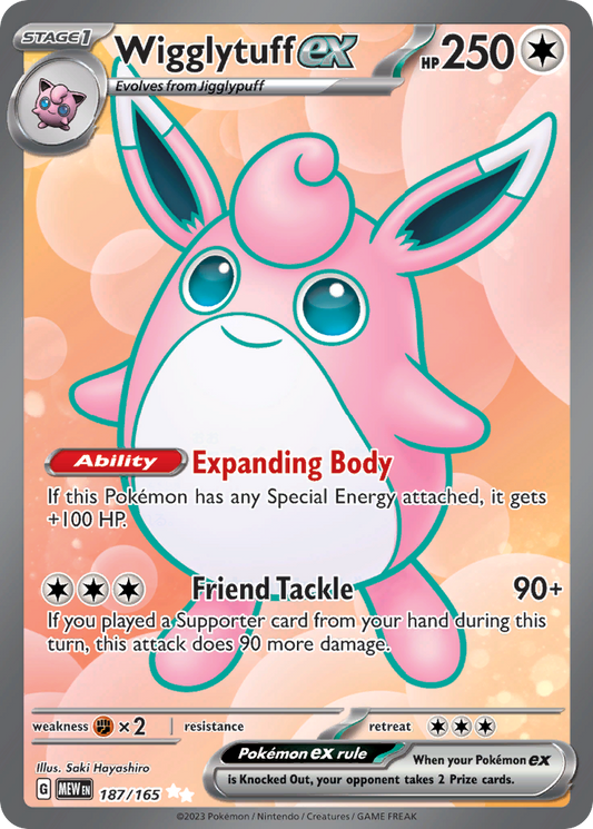 Wigglytuff ex - 187/165 - 151