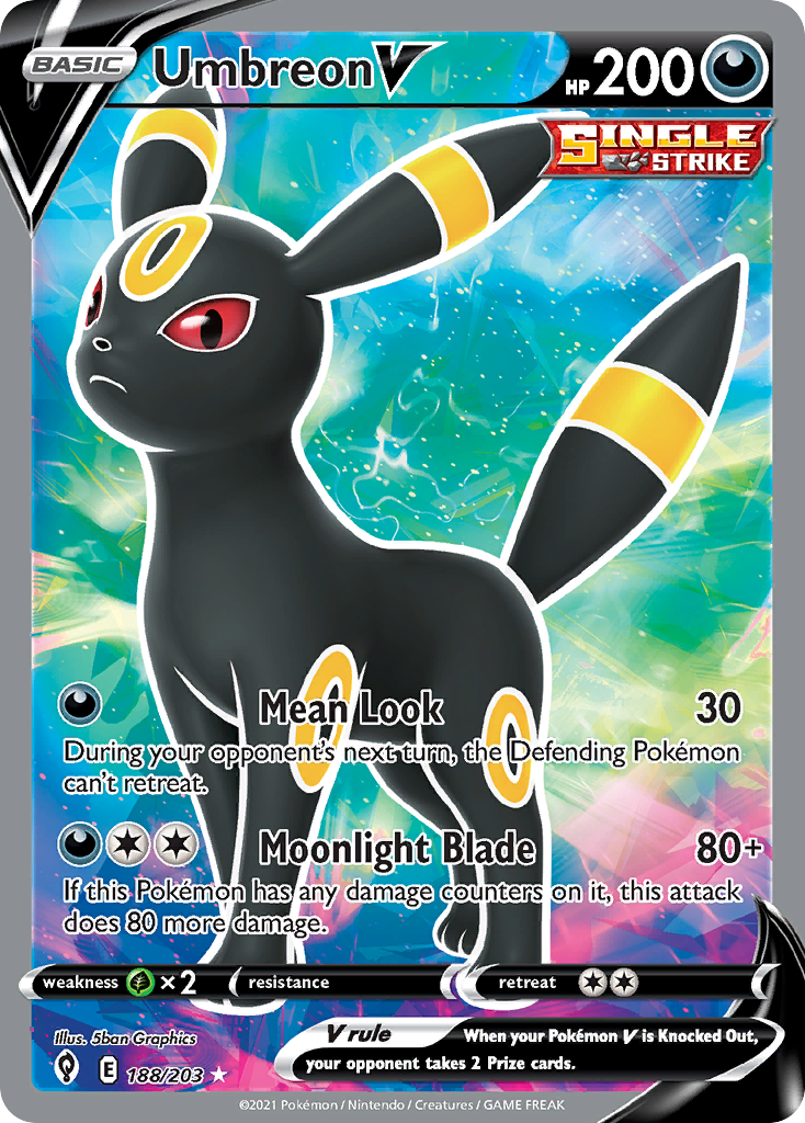 Umbreon V - 188/203 - Evolving Skies