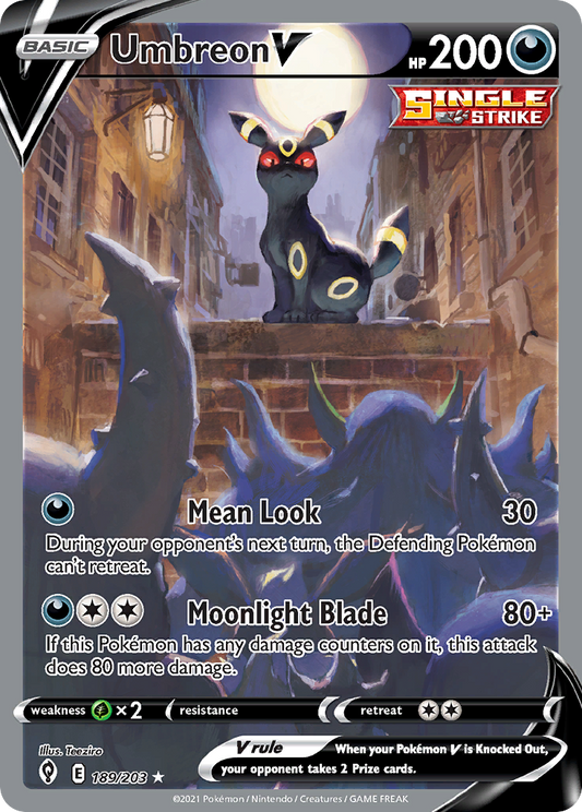 Umbreon V - 189/203 - Evolving Skies